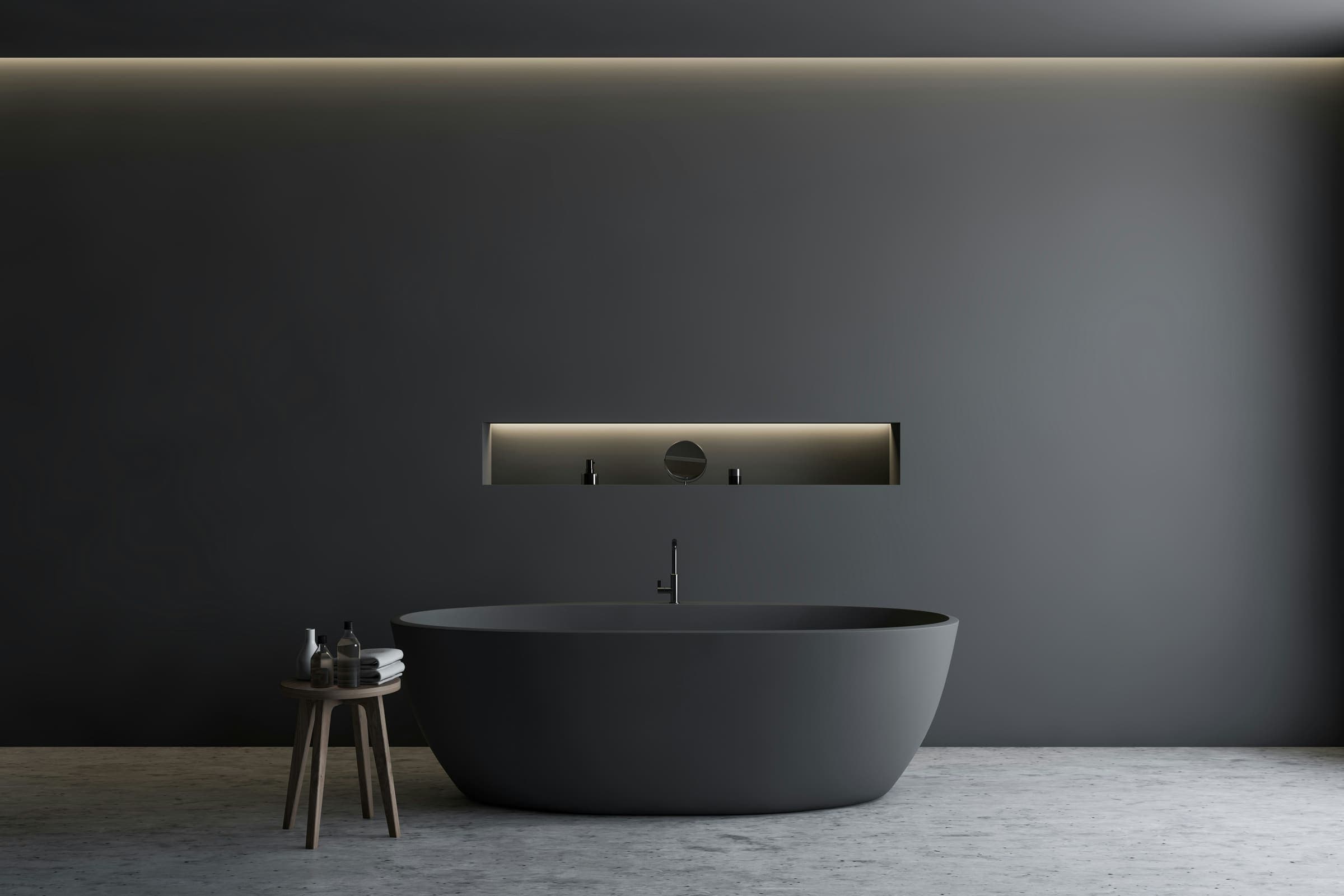 A stone bathing room