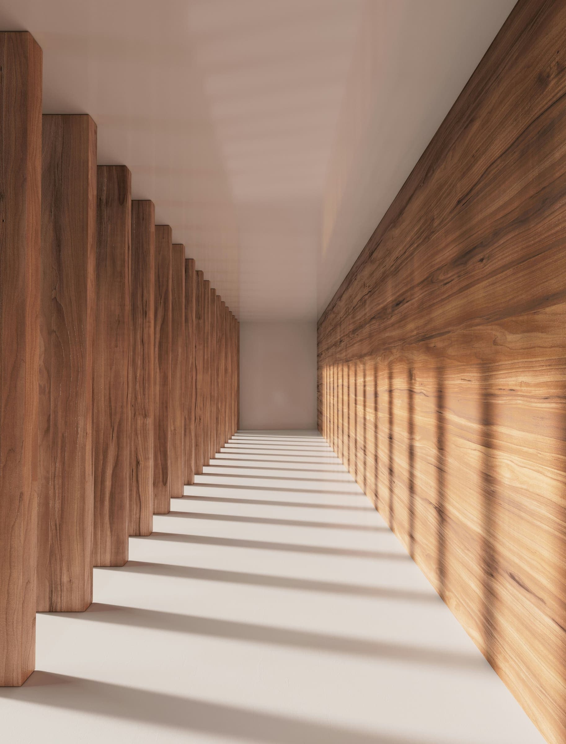 A long daylit room